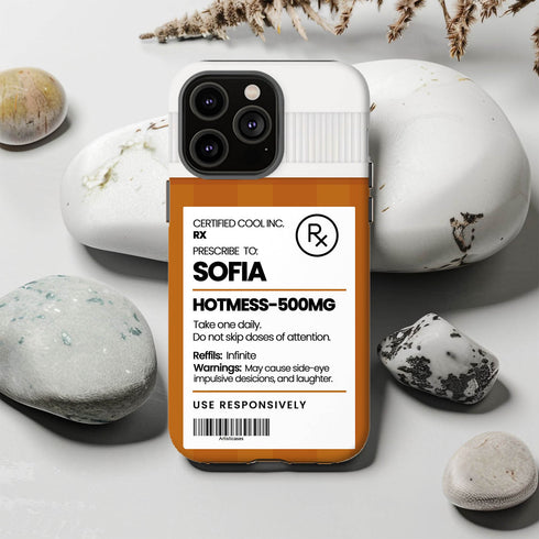 Personalized Funny Prescription Pill Bottle iPhone Case